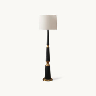 Vera Black & Brass Tiered Floor Lamp