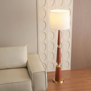 Vera Black & Brass Tiered Floor Lamp