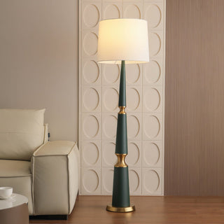 Vera Black & Brass Tiered Floor Lamp