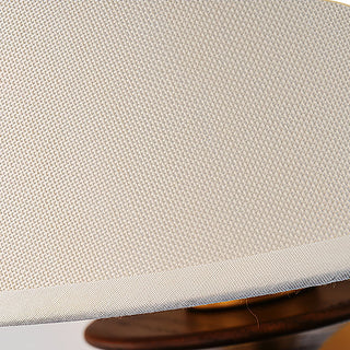 Eryn Brass Wood Fabric Wall Light