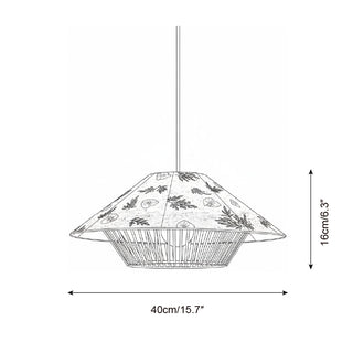 Rilen Rustic Rice Paper Pendant Lamp