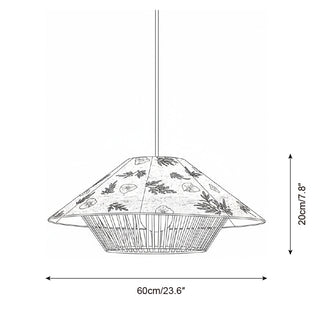 Rilen Rustic Rice Paper Pendant Lamp