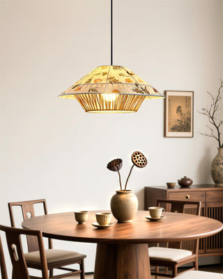 Rilen Rustic Rice Paper Pendant Lamp
