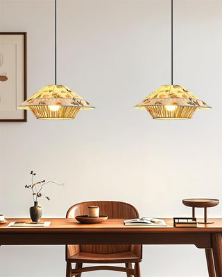 Rilen Rustic Rice Paper Pendant Lamp