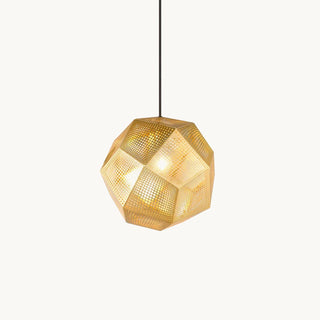 Kaelin Perforated Gold Pendant Light