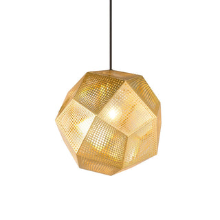 Kaelin Perforated Gold Pendant Light