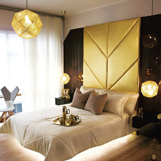 Kaelin Perforated Gold Pendant Light