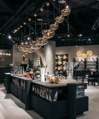 Kaelin Perforated Gold Pendant Light