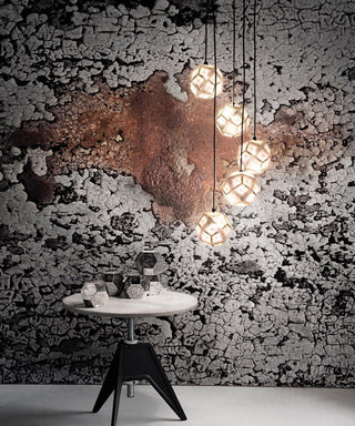 Kaelin Perforated Gold Pendant Light