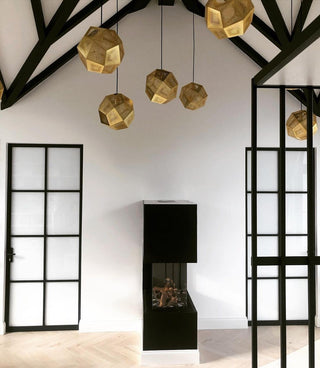 Kaelin Perforated Gold Pendant Light