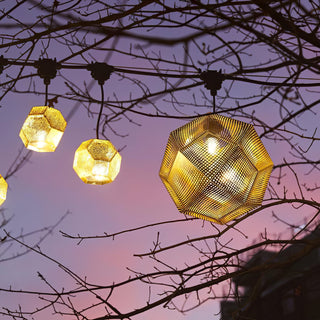 Kaelin Perforated Gold Pendant Light