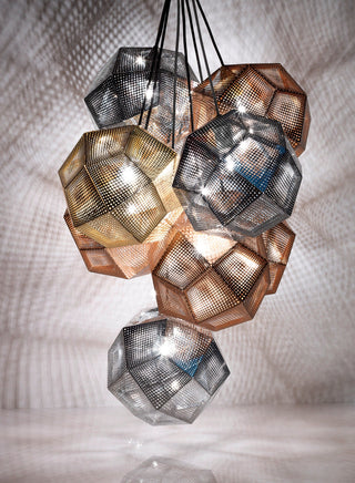 Kaelin Perforated Gold Pendant Light