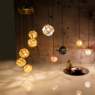 Kaelin Perforated Gold Pendant Light