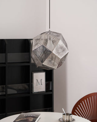 Kaelin Perforated Gold Pendant Light