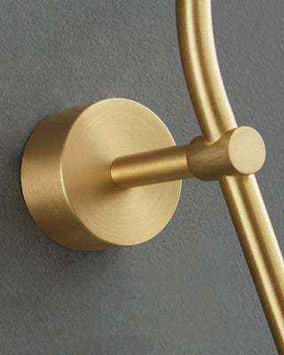 Evelyn Minimalist Brass Arc Wall Light
