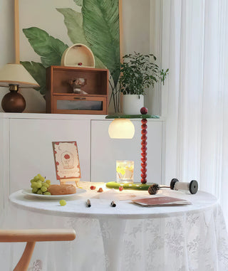 Everalda Playful Enamel Glass Table Lamp