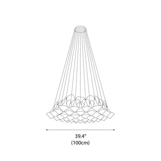 Facet Lasvit Luxury Glass Pendant Light