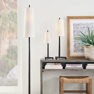 Fallon Modern Metal Fabric Floor Lamp