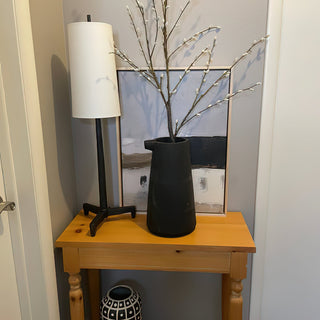 Fallon Modern Metal Fabric Floor Lamp