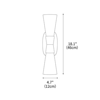 Aria Contemporary Metal Wall Lamp
