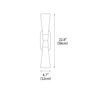 Aria Contemporary Metal Wall Lamp