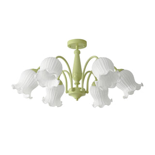 Fantasy Lily Floral Glass Chandelier