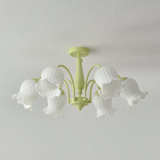 Fantasy Lily Floral Glass Chandelier