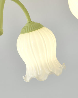 Fantasy Lily Floral Glass Chandelier