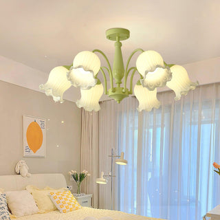Fantasy Lily Floral Glass Chandelier