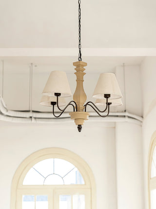 Nolven Classic Wood Metal Chandelier