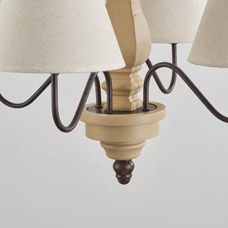 Nolven Classic Wood Metal Chandelier