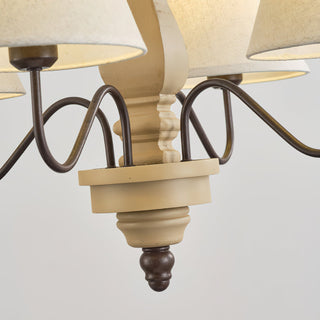 Nolven Classic Wood Metal Chandelier