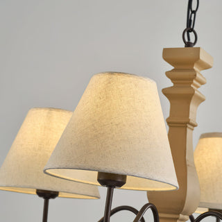 Nolven Classic Wood Metal Chandelier