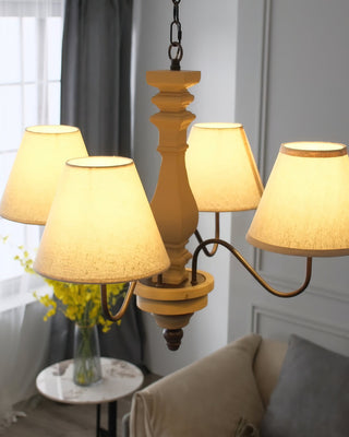 Nolven Classic Wood Metal Chandelier