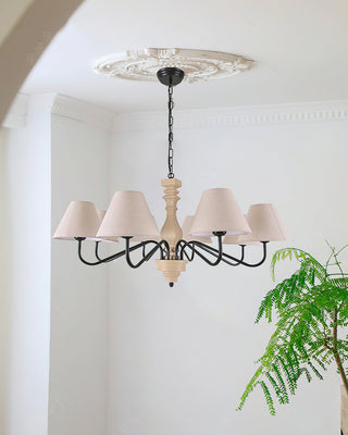 Nolven Classic Wood Metal Chandelier