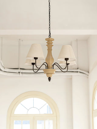 Nolven Classic Wood Metal Chandelier