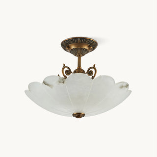 Rosemary Retro Alabaster Ceiling Light