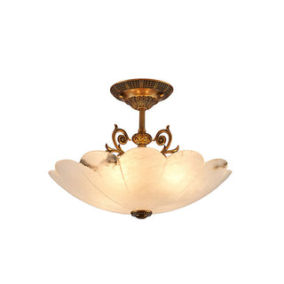 Rosemary Retro Alabaster Ceiling Light