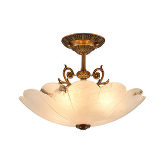 Rosemary Retro Alabaster Ceiling Light