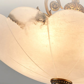 Rosemary Retro Alabaster Ceiling Light