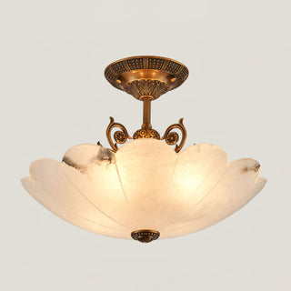Rosemary Retro Alabaster Ceiling Light