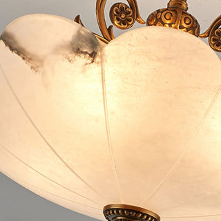 Rosemary Retro Alabaster Ceiling Light