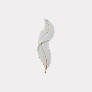 Feather Natural Resin Wall Light