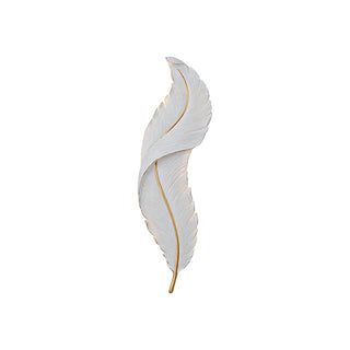 Feather Natural Resin Wall Light