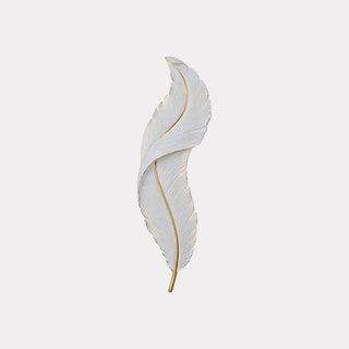 Feather Natural Resin Wall Light