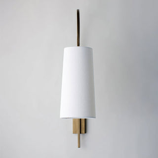 Lena Curved Arm Fabric Wall Sconce