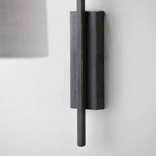 Lena Curved Arm Fabric Wall Sconce