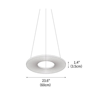 Ferris Wheel Sculptural Fabric Pendant Light