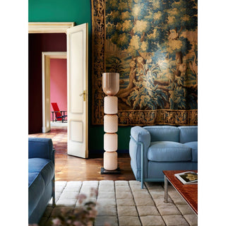 Zora Textured Stacked Floor Lamp