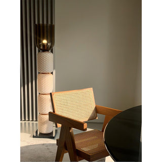 Zora Textured Stacked Floor Lamp